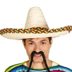 Sombrero Mexicano de Paja Decorado