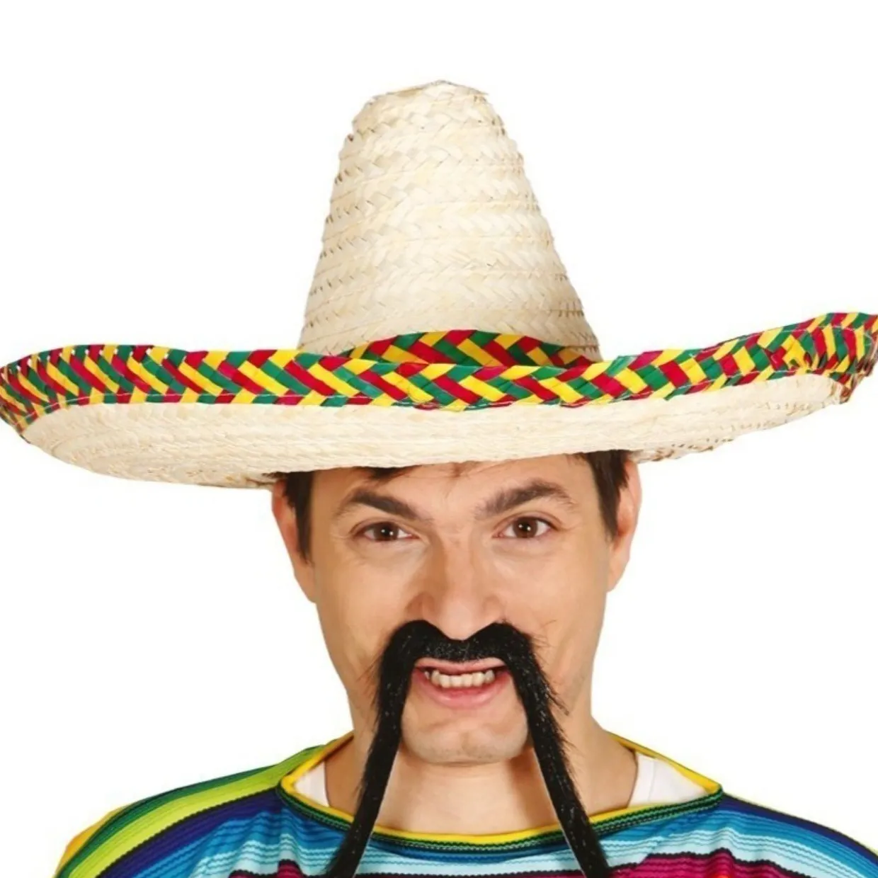 Sombrero Mexicano de Paja Decorado