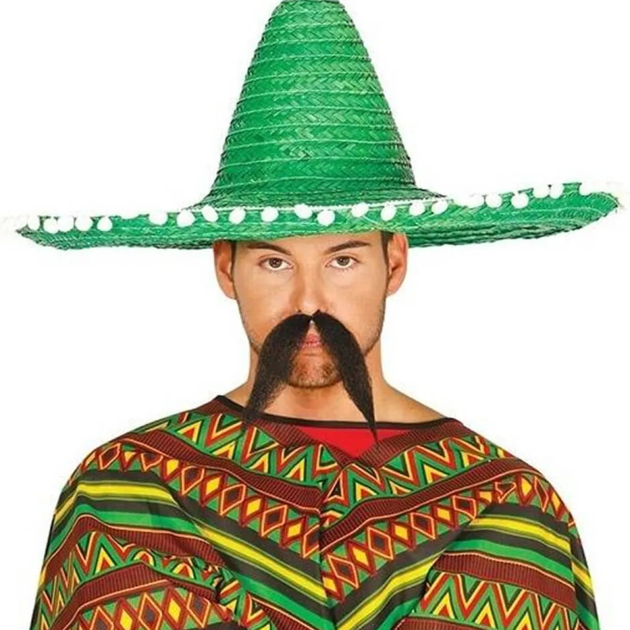 Sombrero Mexicano de Paja Grande Verde