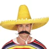 Sombrero Mexicano de Paja Grande Amarillo