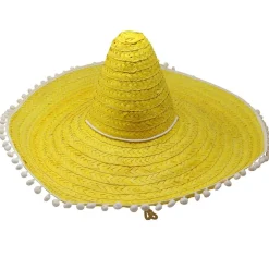 Sombrero Mexicano de Paja Grande Amarillo