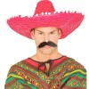 Sombrero Mexicano de Paja Rojo