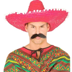Sombrero Mexicano de Paja Rojo