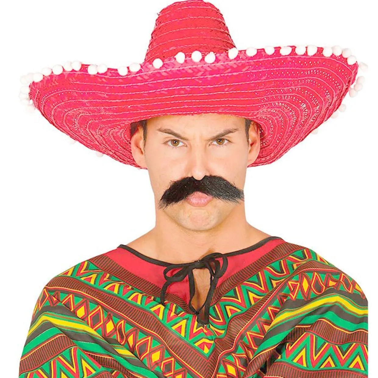 Sombrero Mexicano de Paja Rojo