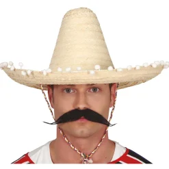 Sombrero Mexicano Paja Borlas