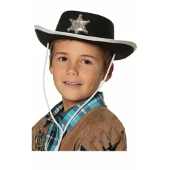 Sombrero Sheriff Negro infantil