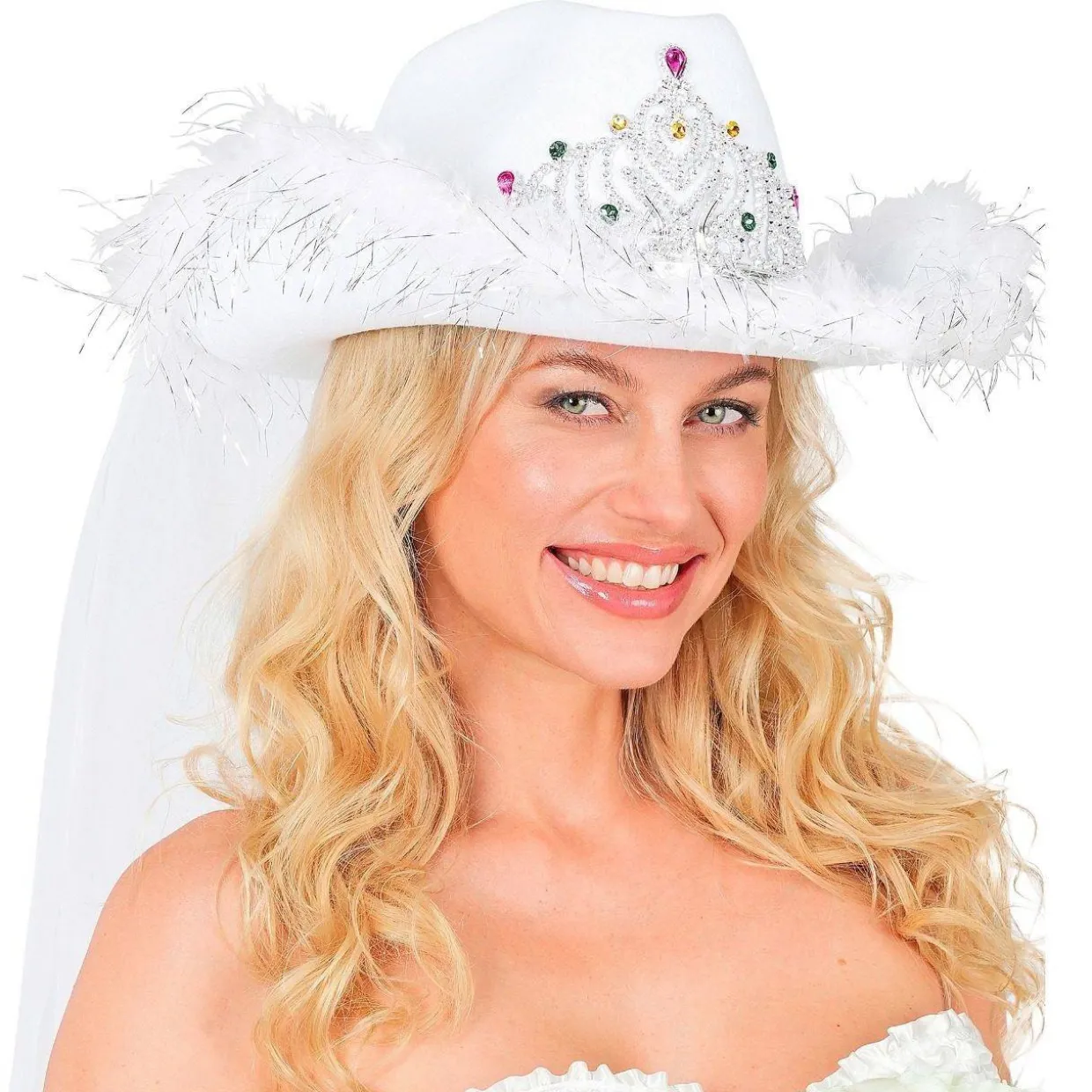 Sombrero Vaquero con Velo