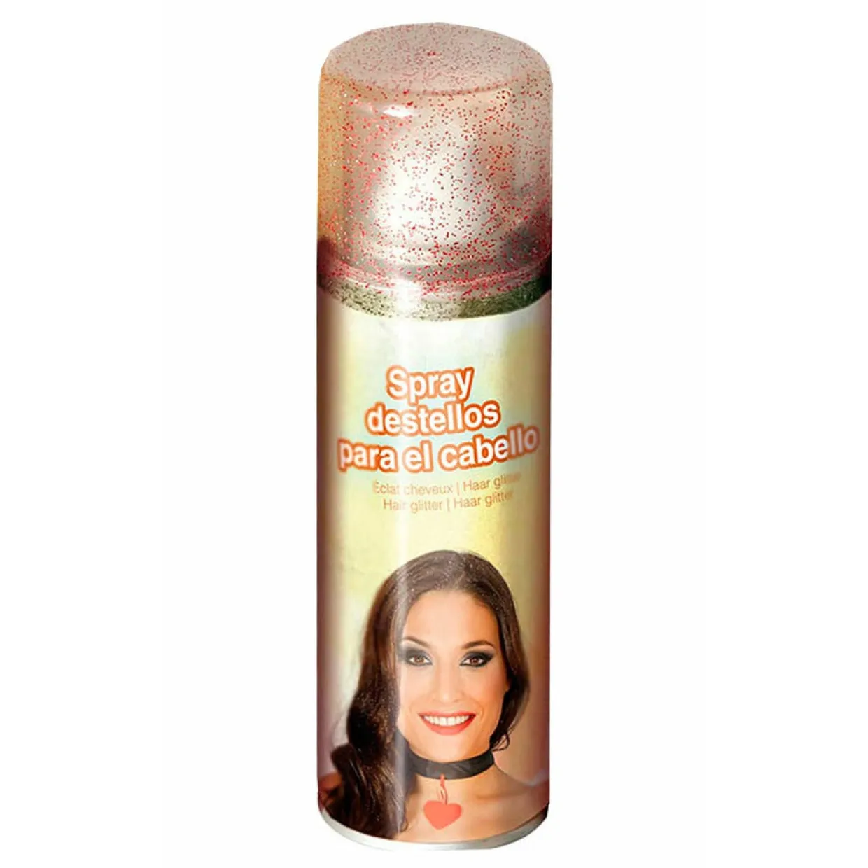 Spray de Pelo Glitter Rojo