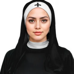 Tocado de Monja con Cruz