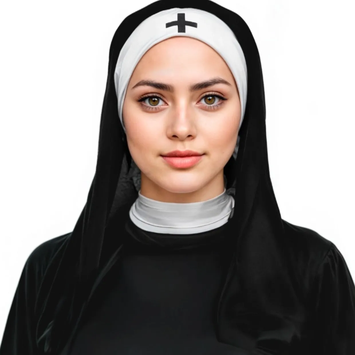 Tocado de Monja con Cruz