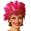Tocado de Plumas Fucsia Eco