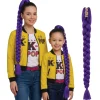 Trenza de Cantante K-Pop Lila