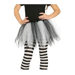 Tutú Blanco y Negro Brillante infantil