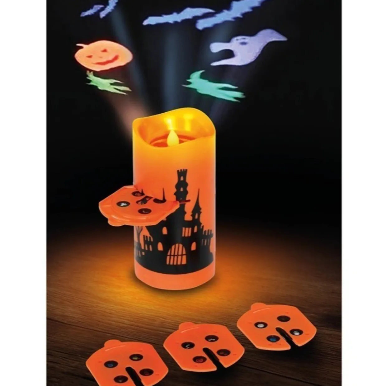 Velón Proyector Led Halloween